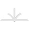 Ekena Millwork Redmond Architectural Grade PVC Gable Bracket, 108"W x 49 1/2"H x 6"D x 6"F, 11/12 Pitch GBP108X50X0606RED00 - alternate 5